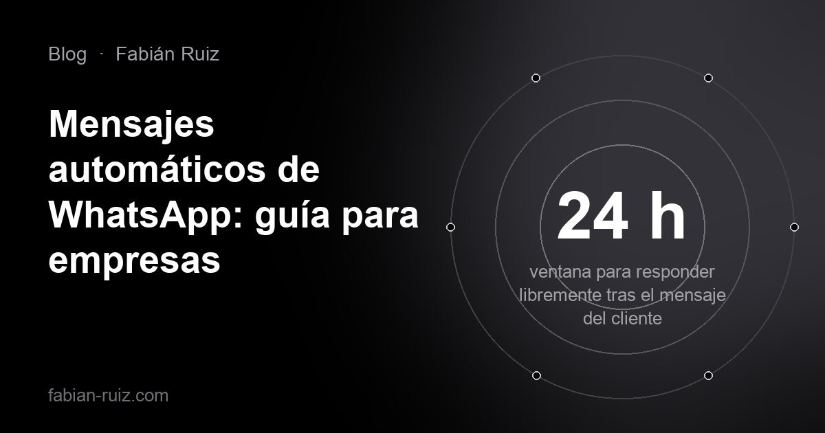 Portada del artículo sobre mensajes automáticos de WhatsApp para empresas